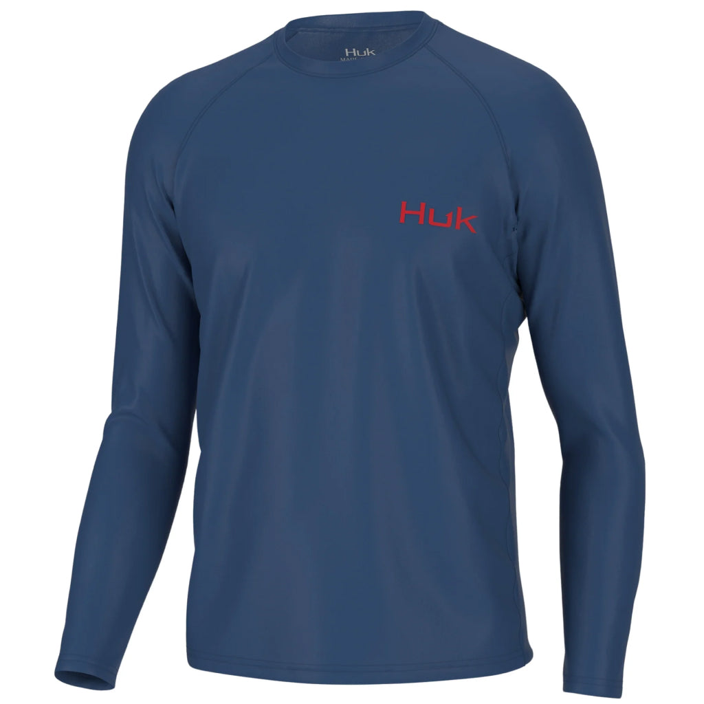 Huk, Shirts, Nwt Huk Mens Icon Long Sleeve Fishing Shirt With Sun  Protection Size Medium
