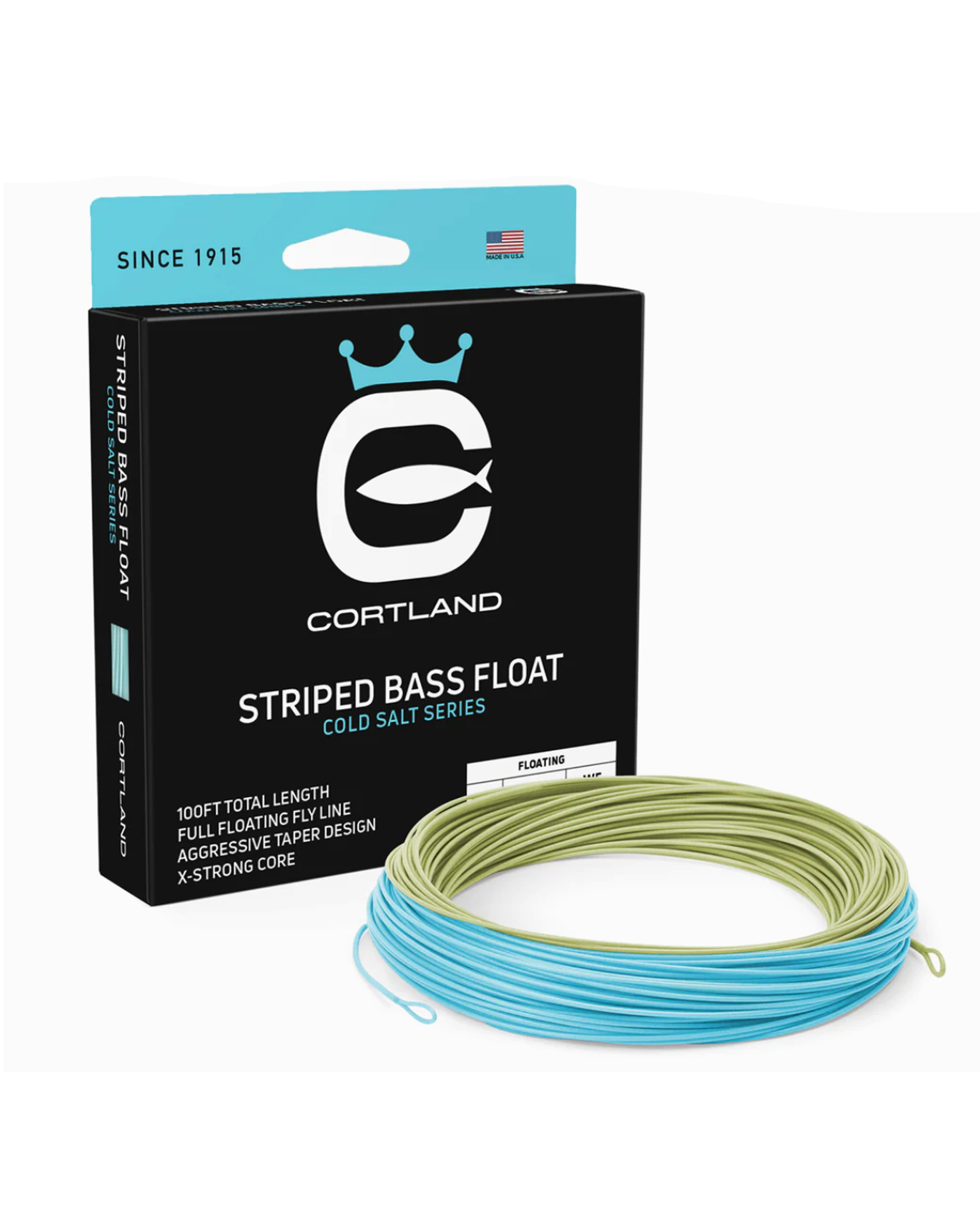 Cortland Precision - Tapered Running Line (welded loop) (100') Floating -  The Fly Shack Fly Fishing
