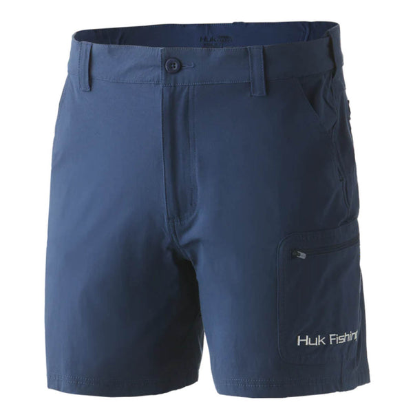 Huk, Shorts, Huk Mens Next Level Fishing Shorts Sz S 5 Inseam Adjustable  Waist Navy Blue