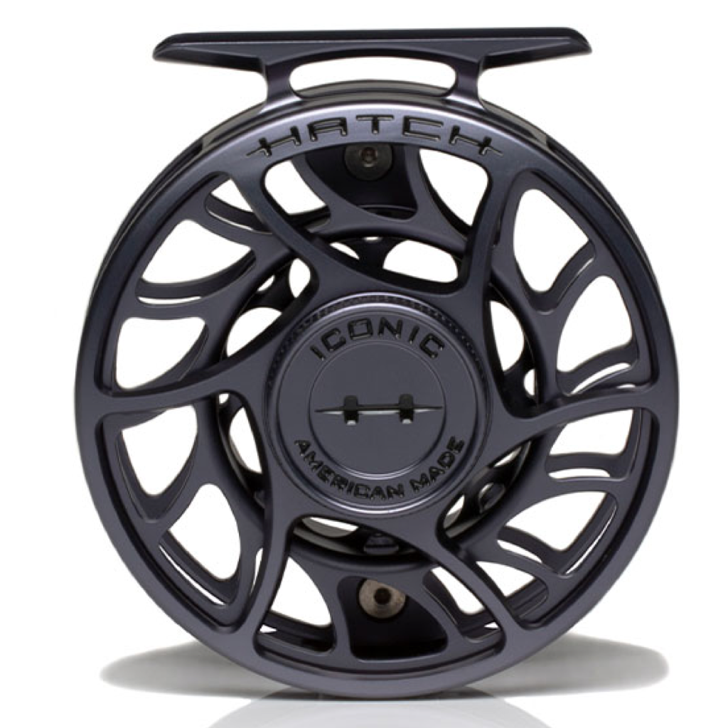Hatch Iconic 4 Plus Fly Reel Clear / Red / Large Arbor