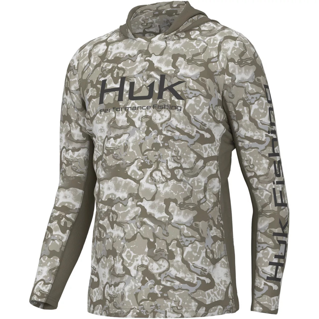  HUK Men's Standard Icon X Long Sleeve, Performance Fishing Shirt,  Azure Blue, Small : Clothing, Shoes & Jewelry